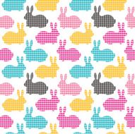 Rabbits seamless pattern N8
