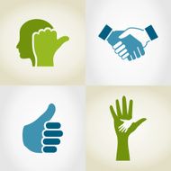 Set of hands N2