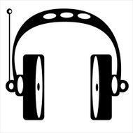 headphones on white background N2