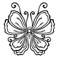 Vector Beautiful Butterfly N12