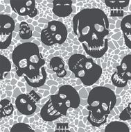 seamless pattern with skulls N12
