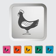 Chicken single icon N4