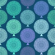 Seamless pattern of winter trees N2