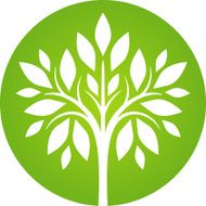 Green tree icon II