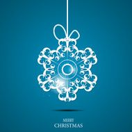 Christmas Snowflakes Background Vector Illustration N54