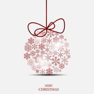 Christmas Snowflakes Background Vector Illustration N55