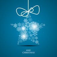 Christmas Snowflakes Background Vector Illustration N56