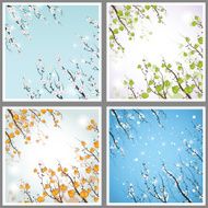 Four Seasons spring summer autumn and winter
