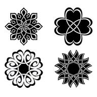 set - vector geometric elements for design