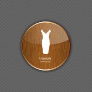 Fashion wood application icons N2
