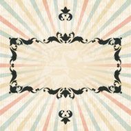 Retro background with vintage floral ornate frame N4