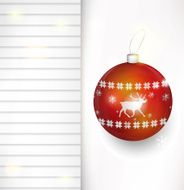 Vector Christmas bauble background