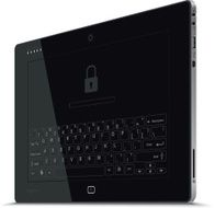 PC Tablet Right Side View Vertical