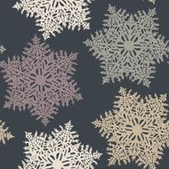 Vector Seamless Snowflake Pattern