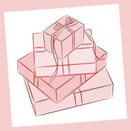 Gift boxes Vector illustration