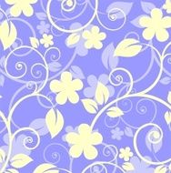 violet floral pattern N4