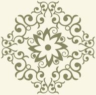 Baroque floral decoration