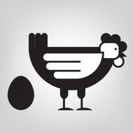 chicken symbol vector illustration N6