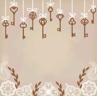 antique skeleton keys N3