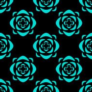Seamless pattern with lotus flowers N6