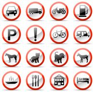 road sign set
