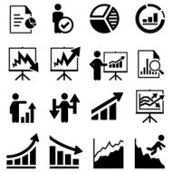 Business Trends Icons - Black Series N2