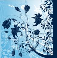 Blue Floral Design