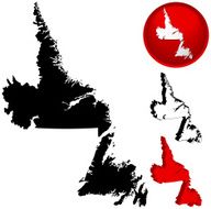 Detailed Map of Newfoundland Canada