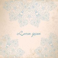 Round lace card N8