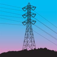 Power Line Silhouette N2