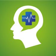 Thinking Head pharmacy Vector illustration N2