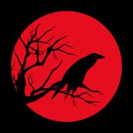 red moon raven