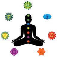 Silhouette of Yoga Men Doing Meditation N2
