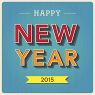 Happy new year typographic design N2
