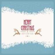 merry christmas snowy winter background