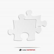 Abstract puzzle web icon