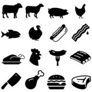 Meats Icons - Black Series