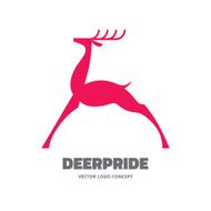 Deer pride - vector logo illustration