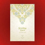 Vintage ornate cards in oriental style N38