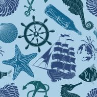 Nautical Seamless Pattern N10