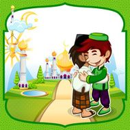 Eid Mubarak Greeting Card N2