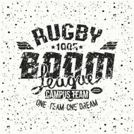 College rugby team emblem N11