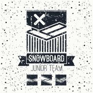 Snowboard junior team emblem