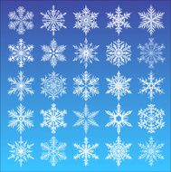 Set of snowflakes design N2