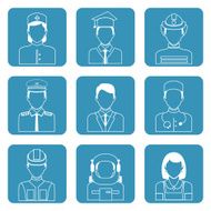 Professional avatar icons set N2