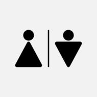 Male and female WC icon