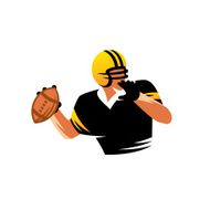 American football vector sign N4