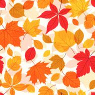 Autumn leaves seamless pattern N41