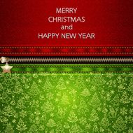 Christmas background with closed zipper