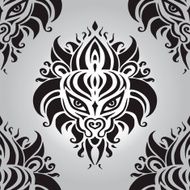 Lion head Seamless pattern
